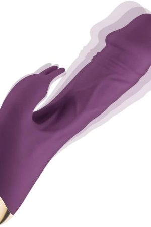 Vibrator With Rabbit Ears For G-Spot Clitoral Stimulation, Waterproof Rechargeable Dildo Vibrator With 10 Strong Vibration Dual Motor Stimulation Adult Female Solo Or Couple Fun