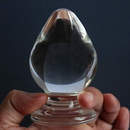 Romi Extra Large Glass Butt Plug 2.3 X 4.13 Inch G-Spot Crystal Anal Plug Bum Plug Heavy Duty Weight Anal Trainer Pleasure Sex Toy - Image 3