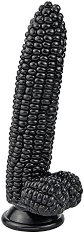 G-Spot Massage Dildo, 8.26 Inch Novelties Vegetable Penis, Big Realistic Cock With Suction Cup And Big Bumps, Fetish Adult Sex Toy For G-Spot P-Spot Stimulation (Black)