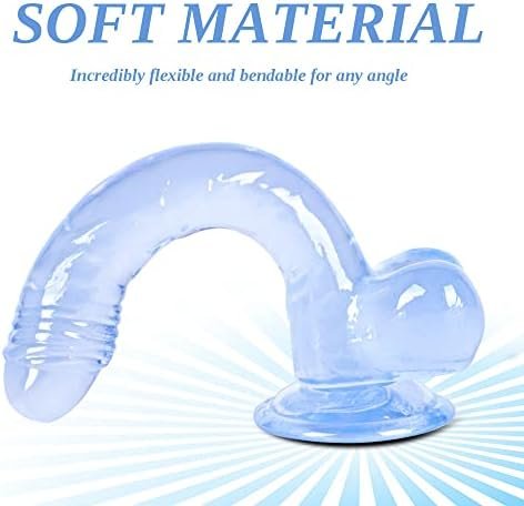 Small Realistic Dildo With Strong Suction Cup For Hand-Free Play, 7.6 Inch Cute Jelly Thin Anal Dildo For Beginners, Flexible Lifelike Penis Adult Sex Toys For Women Men Couples And Beginner - Image 2