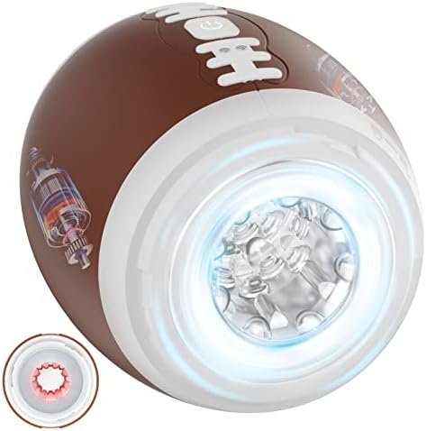 Sex Toys Male Masturbator For Men, 12 Vibrations Males Vibrator With Open-Ended 3D Textured Pocket Pussy For Penis Stimulation, Adult Toys For Men Gay Couple Sex Pleasure Brown