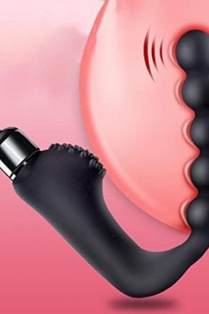 Butt Plugs For Women Or Men, Adult Sex Toy, Vibrating Anal And Vaginal Masturbation Wand, Top Pellet For Extra Pleasure, Ipx6 Waterproof - Black (No Battery)