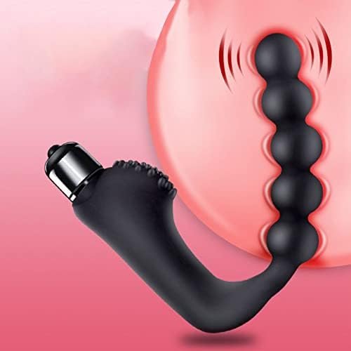 Butt Plugs For Women Or Men, Adult Sex Toy, Vibrating Anal And Vaginal Masturbation Wand, Top Pellet For Extra Pleasure, Ipx6 Waterproof - Black (No Battery)