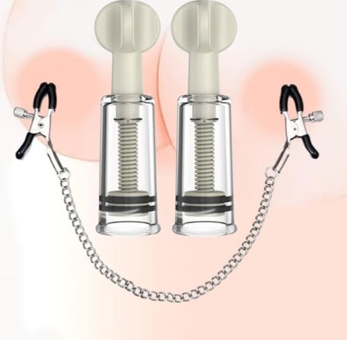 Nipple Clips Clamps And Nipple Suckers Stainless Steel Non Piercing Nipple Rings Decorative Clip Adult For Pleasure Toys For Women/Men Adjustable Pressure Breast Clamps