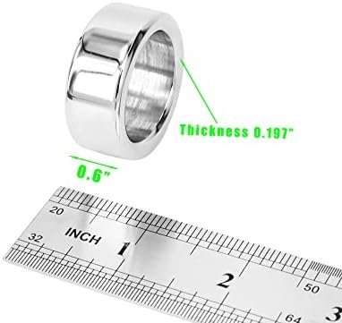 Eastern Delights Thick Stainless Cock Penis Ring, Small Inner Diameter (1.18 Inch) - Image 3