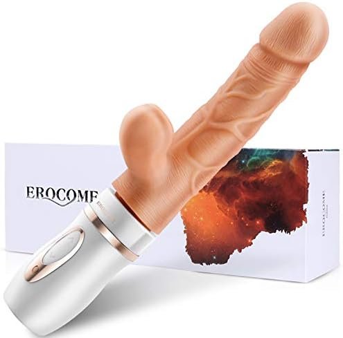 Heating Thrusting Sucking Vibrator G-Spot Dildo With 10 Vibrating Modes 3 Thrusting Speed Imitating Oral Sex Movements Of A Lover, Erocome Clit Nipples Stimulator Massager For Women Or Couple Fun