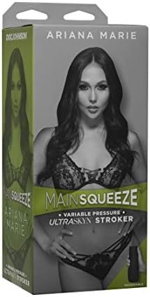Doc Johnson Main Squeeze - Ariana Marie - Squeeze Plate For Precise Pressure - Twist End Cap To Control Suction - Discreet Premium Stroker - Male Masturbator, Vagina, Vanilla - Image 2