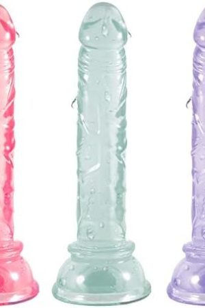 5.62 Inch Realistic Small Dildo, Sneerbaby 3 Color Anal Plug Training Sets With Strong Suction Cup Anal Prostate Vaginal G-Spot Sex Toys For Beginners