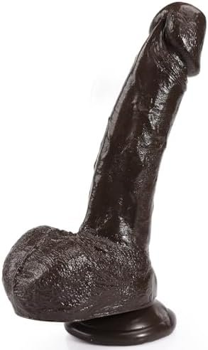 Realistic Dildo Feels Like Skin, Soft Anal Dildo With Strong Suction Cup For Hands-Free Play, Adult Sex Toys For Women, 8.27 Inch G Spot Penis With Balls Lifelike Fake Penis G Spot Stimulator