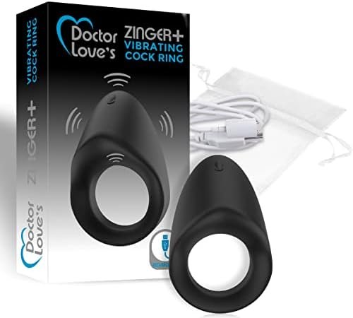 Ncd Doctor Love’S Zinger+ Travel Size Rechargeable Super-Slim Micro Vibrating Cock Ring, Black (Dl-Rr-1) - Image 2