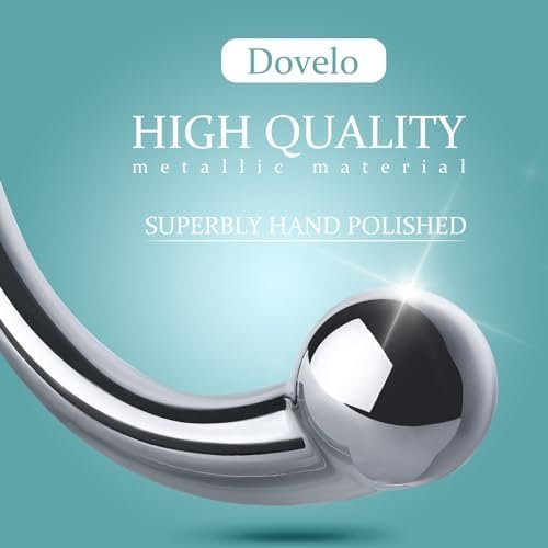 Double Ended Dildo Dovelo Metal Massage G-Spot Stimulate Anal Prostate Fetish Plug Masturbation Sex Toy For Couple - Large - Image 2