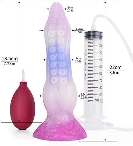 Tentacle Squirting Dildo With Suction Cup Soft Realistic Octopus Silicone Anal Plug Ejaculating Dildo Waterproof Personal Hands Free Adult Sex Toy Suitable For Man Women Couples - Image 2