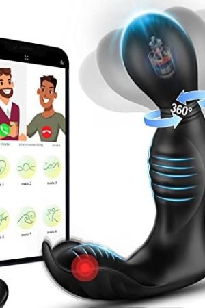 Sex Toys For Men Prostate Massager - Male Sex Toys Anal Plug Vibrator, Vibrating Butt Plug Anal Toys With 9 Rotation & 9 Vibration Modes, App Remote Control Adult Anal Sex Toys For Men Gay Couples