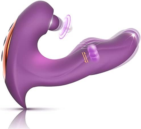 Adult Sex Toys G Spot Vibrator - 3 In 1 Wearable Vibrators Thrusting Dildo With 5X5X10 Pulsating & Vibrating Wand For Clitoral Nipple Anal Stimulation, Female Couples Sex Toys For Woman Pleasure
