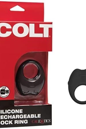 Calexotics Novelties Colt Silicone Rechargeable Cock Ring, Black