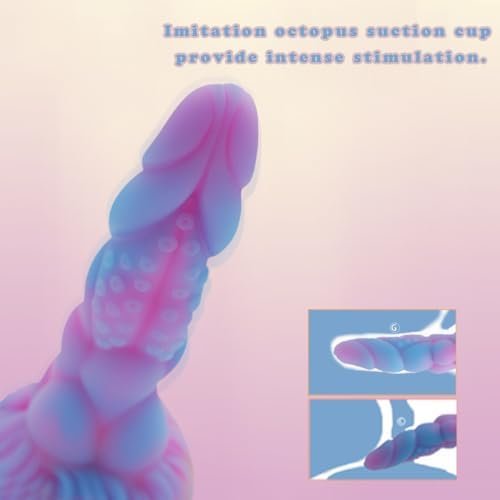 Realistic Monster Silicone Dildo, 8.26" Huge Thick Liquid Dildo With Strong Suction Cup, Big Soft Fantasy Dildo For Women, Large Anal Plug Prostate Hands-Free Play Adult Sex Toy - Image 2