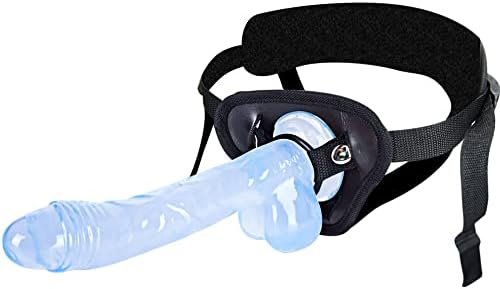 Strap-On Dildos Wearable Adjustable Harness Strapon Cute Dildo Small Sex Toy For Lesbian Thin Penis For Beginner,Slim Realistic Sexual Anal Dildo