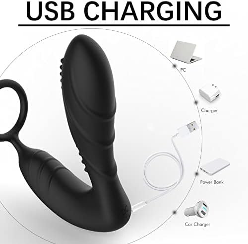 Electric Shock Anal Vibrator Prostate Massager, Vibrating Butt Plug With 10 Vibration-Anal Plug Anal Sex Toy P Sport Massager For Men Anal Toy Male Sex Toys For Men Women And Couples Remote Control - Image 2