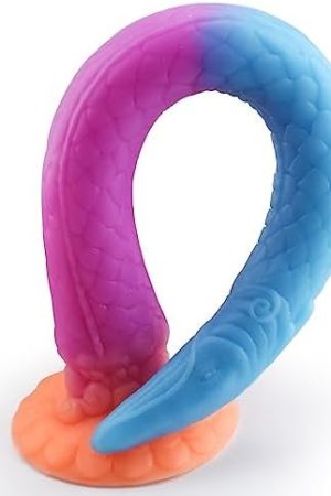 Super Long Tentacle Dildo Anal Plug Dildo, 18.5 In Luminous Anal Monster Dildo With Strong Suction Cup, Silicone Dragon Dildo Butt Plug Vaginal Prostate Massage Stimulation Sex Toy For Men And Women