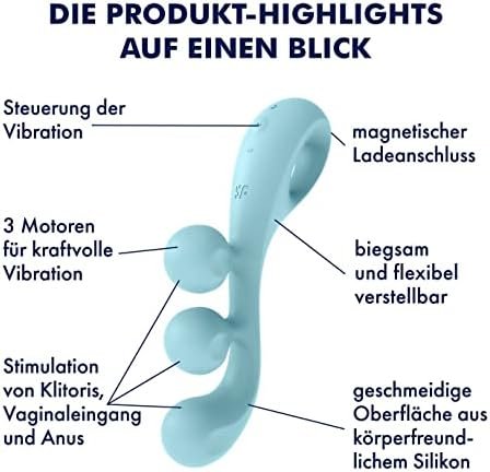 Satisfyer Tri Ball 2, 18 Cm, Standing Vibrator, 3 Motors - Image 3