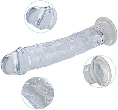 Anal Training Set, Realistic Transparent Anal Dildos Feels Like Skin Penis Anal Vaginal Prostate Clear Dildo With Strong Suction Cup For Hand-Free Play Suitable For Women Men Couple (L) - Image 3