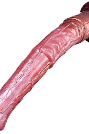 Long Optional Size Silicone Made Soft Artificial Horse Dildo Multi Color Suction Flexible Animal Style Different Texture (L)
