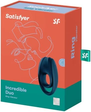 Satisfyer Incredible Duo Cock Ring - Vibrating Penis And Testicle Ring For Longer, Harder, Stronger Erections, Erection Enhancing Penis Ring Plus Vibration - Waterproof, Rechargeable - Image 3