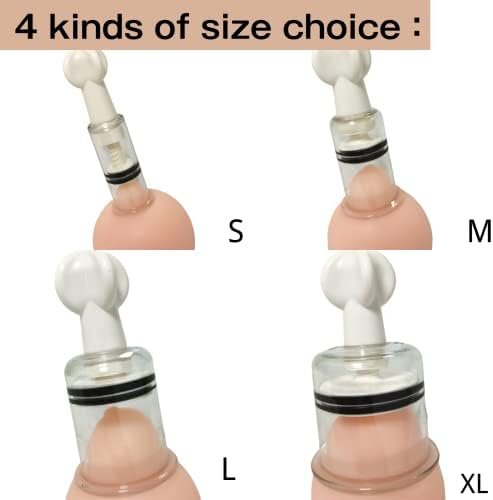 Dztsmart Inverted Nipple Puller 2 Pc,Nipple Aspirator Corrector Women Nipple Suckers For Flat Nipples,Vacuum Twist Suction Cupping Device,Plastic Cupping For Relaxation Massage (Middle) - Image 3