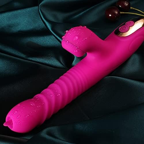 Thrusting G Spot Vibrator Sucking Telescopic Toy Rose For Women Adult Sex Vibrate Vibrating Toys Clitoralis Dildo Travel Swing Heating Training Rabbit Orgasm Vagina Wand - Image 3