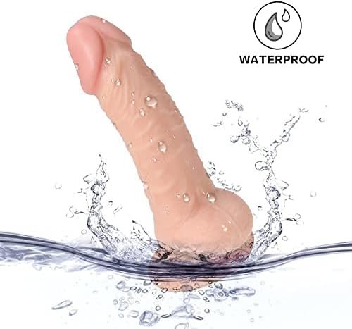 Beiyihome Realistic Dildos Feels Like Skin, Body-Safe Material Lifelike Huge Penis With Strong Suction Cup For Hands-Free Play, With Curved Shaft Adult Sex Toys For Women (Flesh Color1) - Image 3