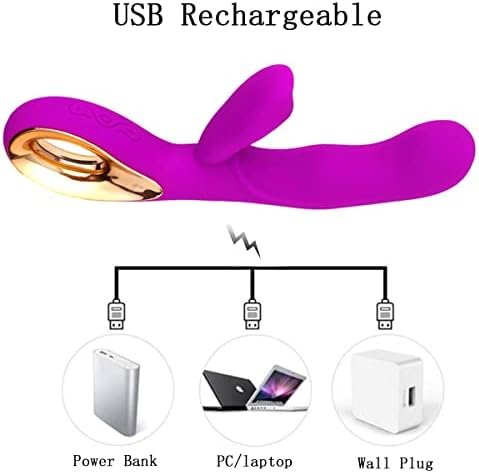Leseox G-Spot Rabbit Vibrator Dildo Adult Toys, Rechargeable Vibrating Massager For Clitoris Nipples Vagina Stimulation, 10 Powerful Vibration Speeds Stimulator, Adult Sex Toy For Women And Couples - Image 2