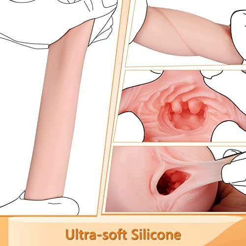 Male Masturbator Egg,Folanvoff Portable And Reusable Pocket Pussy Egg With Realistic Textured Vagina,Ultra Soft Stretchy Male Masturbators Cup,Adult Male Sex Toys For Men With 3D Lifelike Vagina - Image 3
