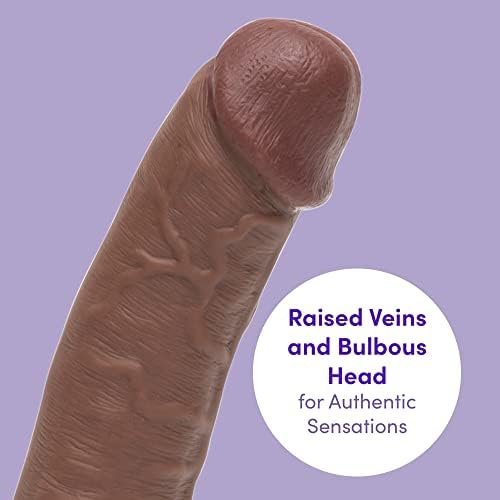 Lovehoney Lifelike Lover Ultra Realistic Dildo - 8 Inch Suction Cup Dildo - Flexible G-Spot Dildo For Women - Harness Compatible Strap On Dildo - Anal Dildo Adult Sex Toy - Flesh Pink - Image 3