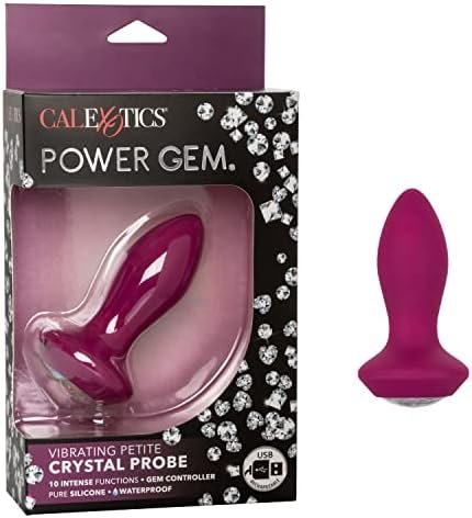 Calexotics Se-0385-07-3 Power Gem Vibrating Petite Crystal Probe - Purple