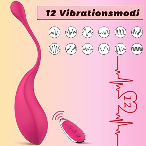 Remote G Spot Vibrator Nipple Clitorals Stimulator For Women Waterproof Couples Vibrator Love Egg Sex Toy With 12 Powerful Vibrations (Rose) - Image 3