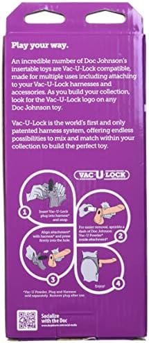 Doc Johnson Vac-U-Lock - The Realistic C**K - Ultraskyn - 6 Inch - F-Machine And Vac-U-Lock Harness Compatible Dildo - Vanilla - Image 3