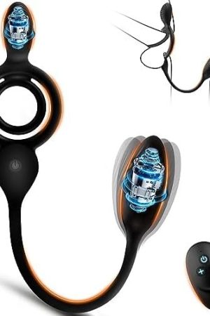 Vibrating Cock Ring Anal Plug, Taint Buzzing Cock Ring With Bullet, 3 In 1 Vibrating Taint Teaser, 10 Vibrating Modes, With Remote Control Anal Butt Plug, Adult Toys Vibrator For Men Couple Pleasure