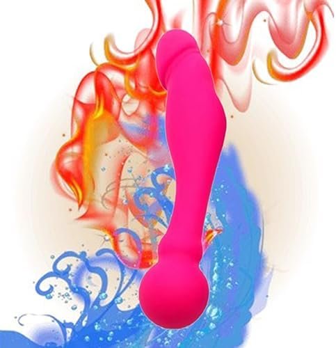 Wtogetao Realistic Long Dildo, Silicone Anal Butt Plug With Safe Handle G-Spot Anal Plug Dildo Anal Dildo Penis Prostate Massager Adult Sex Toy For Men Women Beginners Advanced Users (Rose Red) - Image 3