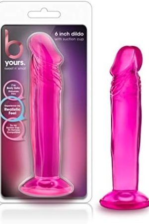 Blush 6.5" Small Dildo - Suction Cup - Strap On Harness Compatible - Dong - Sex Toy For Women - Sex Toy For Adults Pink