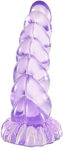 Resxong Realistic Monster Dildo - 8.3" Big Anal Dildo With Strong Suction Cup, Huge Anal Plug Prostate Massager For Hands-Free Play Adult Sex Toys For Women Clear