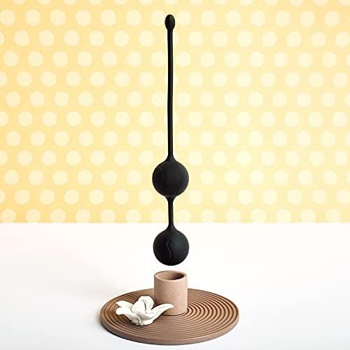 Eis Deluxe Heavy Metal Love Beads - - Kegel Balls With Oscillating Metal Core For Increased Sensuality, Pelvic Floor Training, Skin-Friendly Silicone (5.4 Oz) - Image 2
