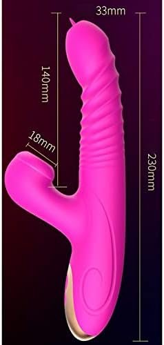 Thrusting Clitoral Rabbit Vibrator For Women G-Spot&Clitoris Double Tongue Licking Rotating Dildo With Powerful 20 Vibration And 3 Scales, Bunny Heating Adult Sex Toys For Couples,Solo Play Waterproof - Image 3