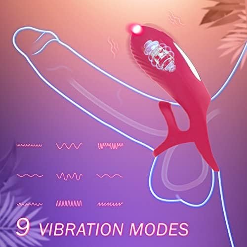 Cock Ring,Penis Ring With 9-Speed Vibrating Mode Medical Silicone Waterproof Rechargeable Powerful Vibration Sex Toy For Men And Couple - Image 2