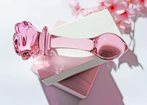 Asnoknae 3-Piece Pink Glass Dildo Butt Plug, Crystal Rose Anal Plug Beads Dildo, Adult Anal Training Sex Toys Set For Men And Women, Three Cute Styles Of Beginner Anal Wands For Varied Stimulation - Image 2