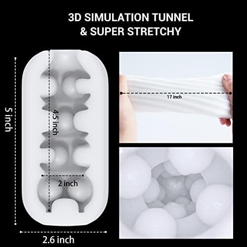 Male Masturbator Cup, Manual Sucking Masturbation Sleeve For Men, Pocket Pussy Stroker, Portable Reusable Soft Stretchy Men Sex Toy For Ultimate Pleasure - Image 2