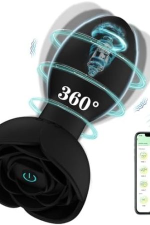 360ยฐ Thrusting Anal Vibrator- Adult Sex Toys For Men Prostate Massager, Vibrating Butt Plug G Spot Vibrator For Male Female, Anal Plug With App Remote Control 10 Vibrating Modes And 10 Rotating Modes