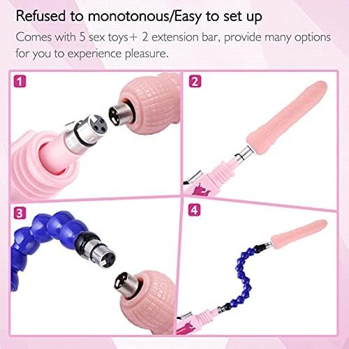 Auxfun Sex Machine For Women Thrusting Dildo Machines Automatic Powerful Love Machine For Men With 7 Attacments 3Xlr Machines Connector For Couple Adult Toy - Image 2