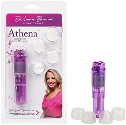Dr. Laura Berman Intimate Basics Athena - Waterproof Mini Massager - Adult Toys Vibrator, Pocket Massager - Purple