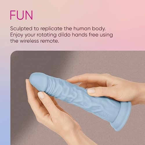 Realistic Lifelike 8.2” Inch Silicone Female Adult Sex Toy - Wireless Turbo Shaft Dildo Vibrating- Purple Waterproof Multi-Function Rechargeable Vibrator - G Spot Clitoris Stimulator Toy For Women - Image 3