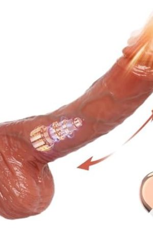 8.6" Thrusting Realistic Dildo Vibrator With Remote Control 5 Vibration & 3 Thrusting Modes, Lifelike Silicone Dildos With Strong Suction Cup, G-Spot Stimulation Fake Penis Adult Sex Toys For Women